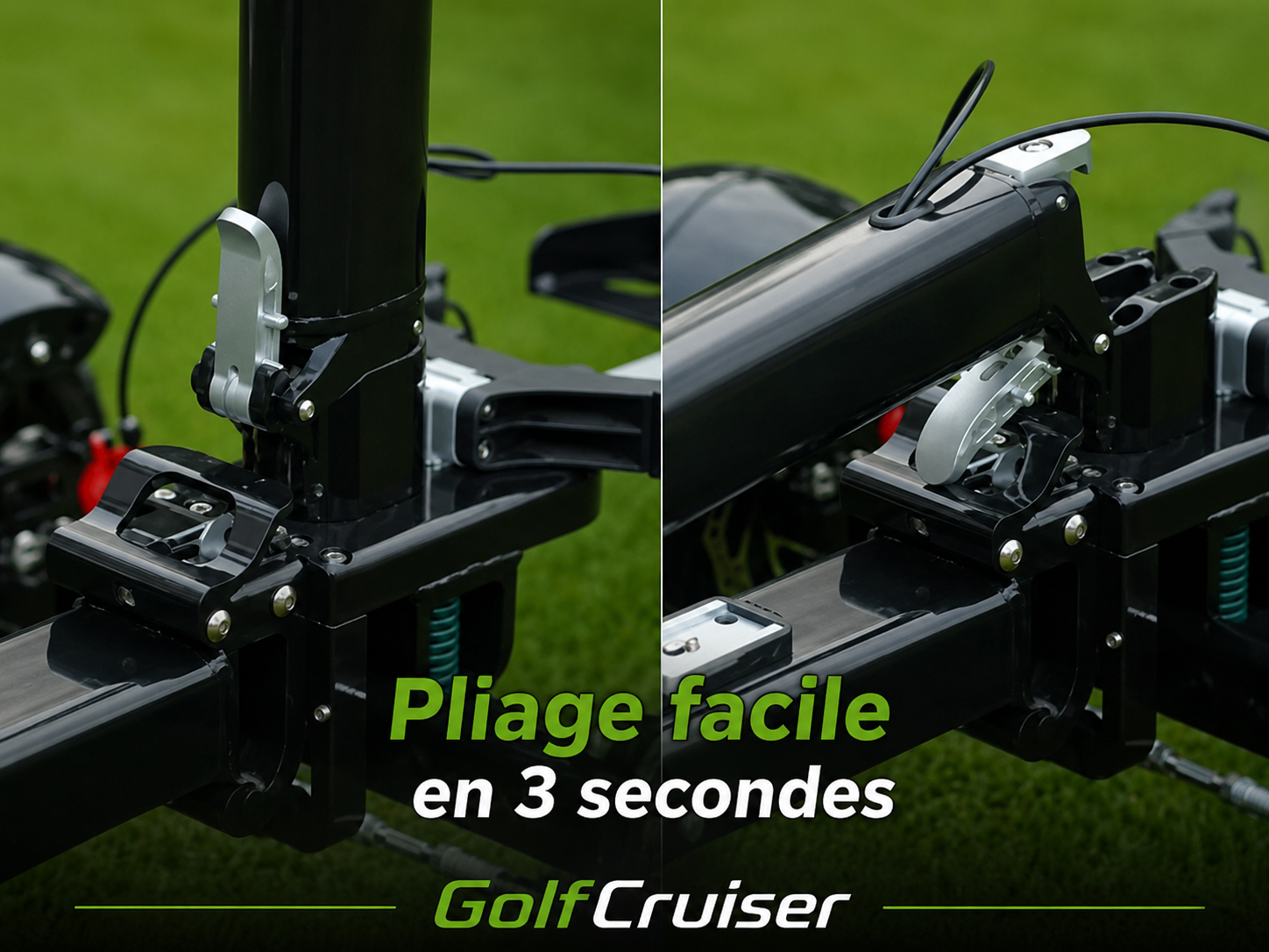 Pliage rapide du GolfCruiser
